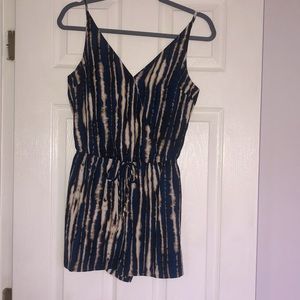 Animal print romper